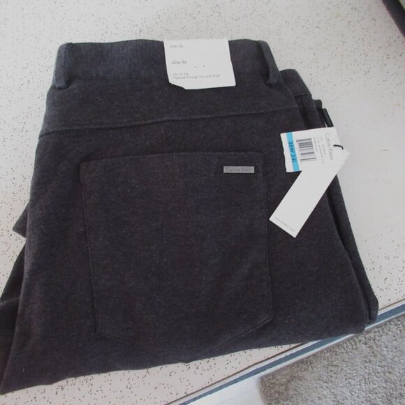 Calvin Klein Men's Refined Slim Fit Stretch Pants 5 Pocket 36W - Picture 4 of 9